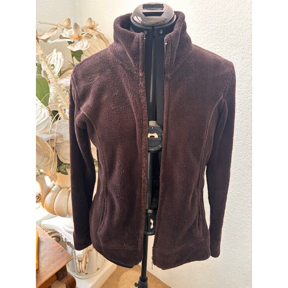 Jay Day Brown Polyester Fur Zip up Jacket - Picture 6 of 10